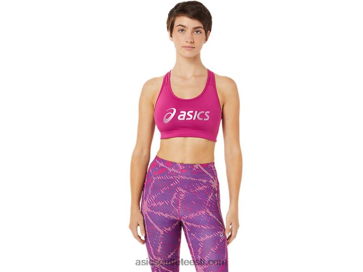 naiste sakura logoga rinnahoidja 6PB8D3459Asics fuksia punane