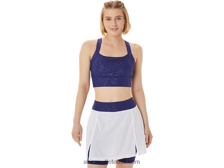 naiste uus tugev 92 trükitud rinnahoidja 6PB8D3011Asics jaapani harjatud reljeefne sukeldus sinine