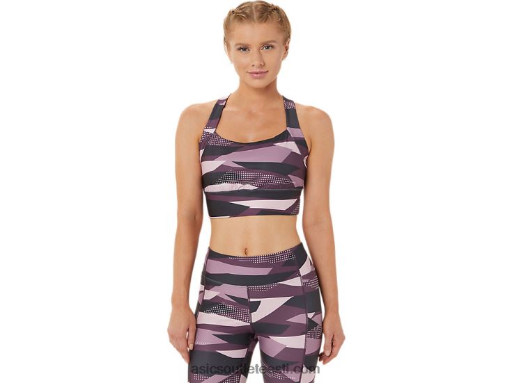 naiste uus tugev 92 trükitud rinnahoidja 6PB8D3337Asics vaevu roosakas trükk