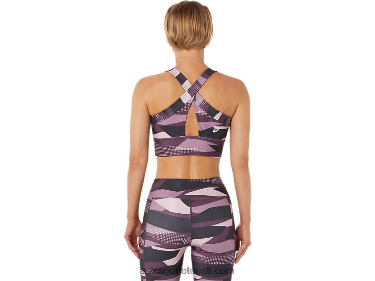 naiste uus tugev 92 trükitud rinnahoidja 6PB8D3337Asics vaevu roosakas trükk