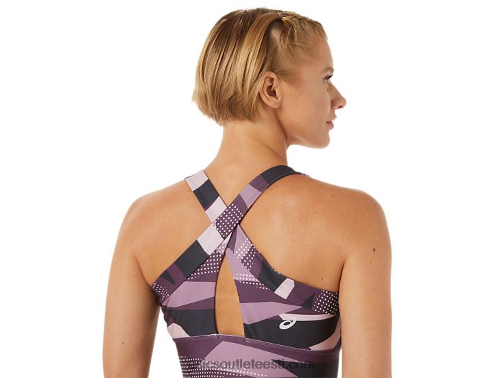 naiste uus tugev 92 trükitud rinnahoidja 6PB8D3337Asics vaevu roosakas trükk