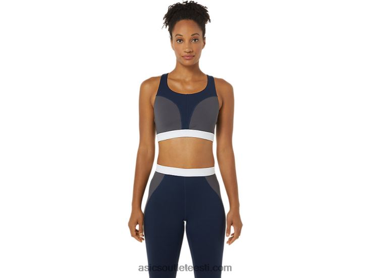 naiste uus tugev ümberehitatud rinnahoidja 6PB8D3828Asics peacoat/piemonte hall/valge