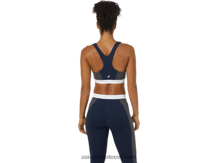 naiste uus tugev ümberehitatud rinnahoidja 6PB8D3828Asics peacoat/piemonte hall/valge