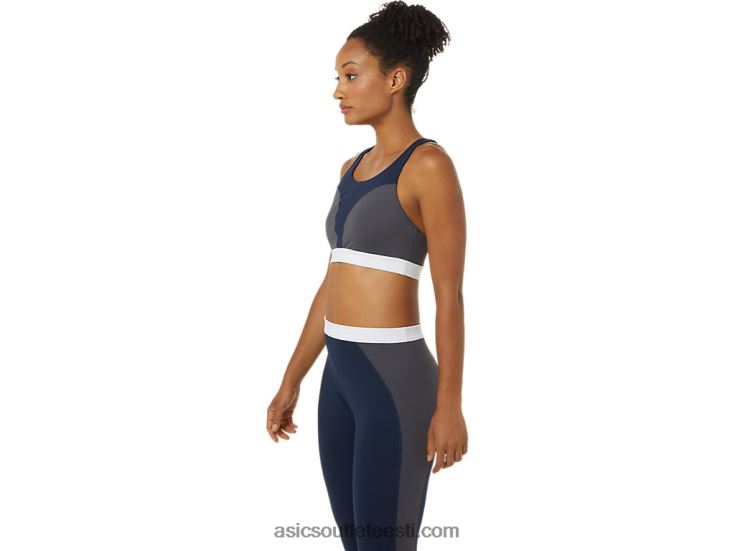 naiste uus tugev ümberehitatud rinnahoidja 6PB8D3828Asics peacoat/piemonte hall/valge