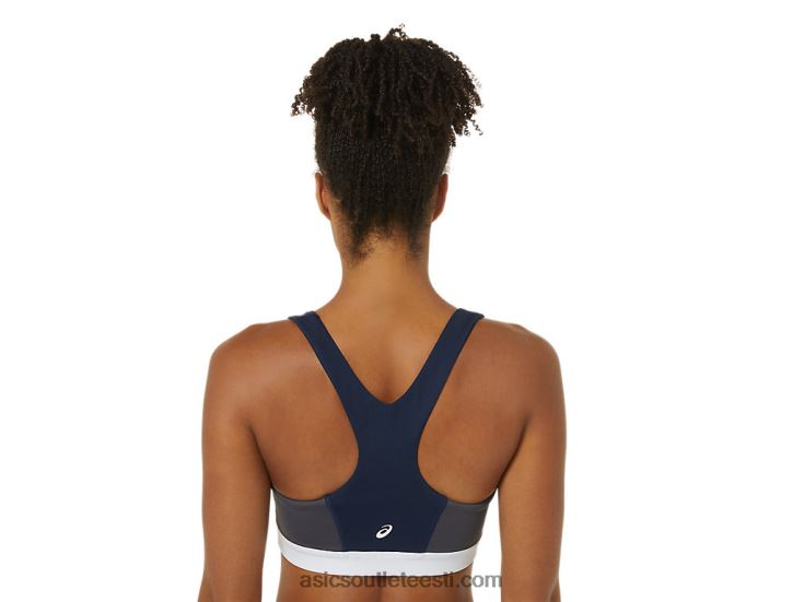 naiste uus tugev ümberehitatud rinnahoidja 6PB8D3828Asics peacoat/piemonte hall/valge