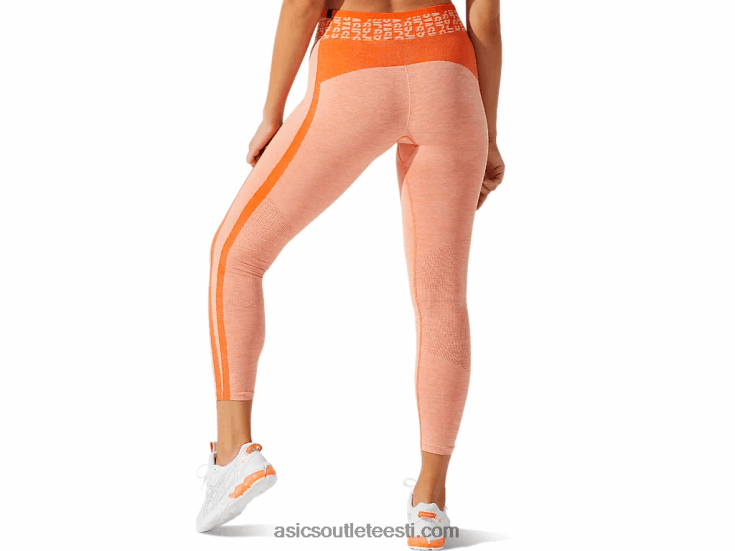 naiste kärbitud logo õmblusteta liibuv 6PB8D3940Asics saialilleapelsin/päikesevirsik