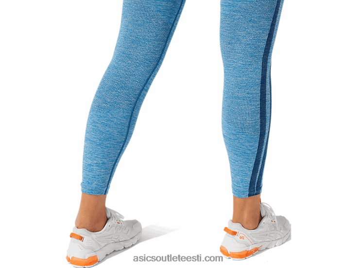 naiste kärbitud logo õmblusteta liibuv 6PB8D3947Asics reborn blue/mako blue