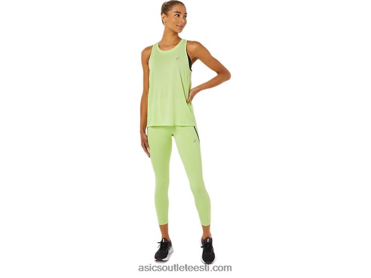 naiste võistlus kõrge vöökohaga pingul 6PB8D3335Asics laimiroheline