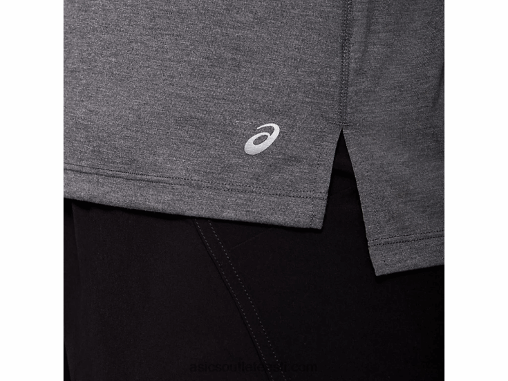 naiste dorai lühikeste varrukatega topp 6PB8D4035Asics tumehall kanarbik