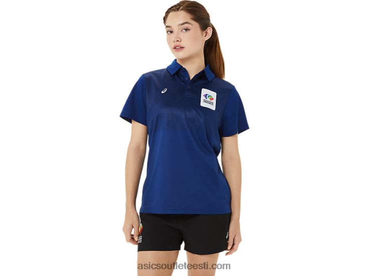 naiste hex gradient polo wch 6PB8D3214Asics tumesinine (pantone 281 c)