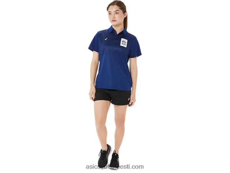 naiste hex gradient polo wch 6PB8D3214Asics tumesinine (pantone 281 c)