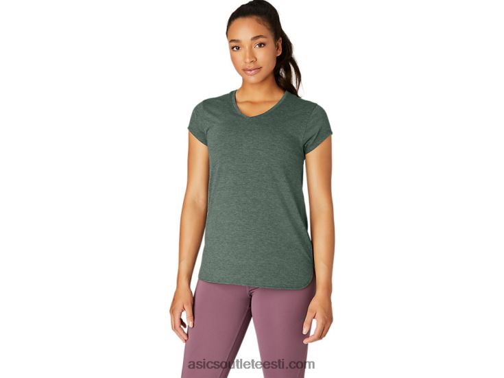 naiste kanarbiku kaelusega topp 6PB8D2159Asics luuderohi kanarbik