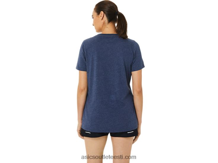 naiste lühikeste varrukatega est 1977 v-kaelusega t-särk 6PB8D3202Asics paabukanarbik