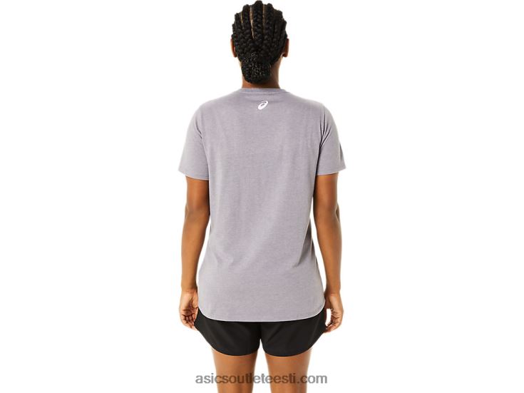 naiste lühikeste varrukatega kirsiõieline kaelus 6PB8D3644Asics lavendlihall kanarbik