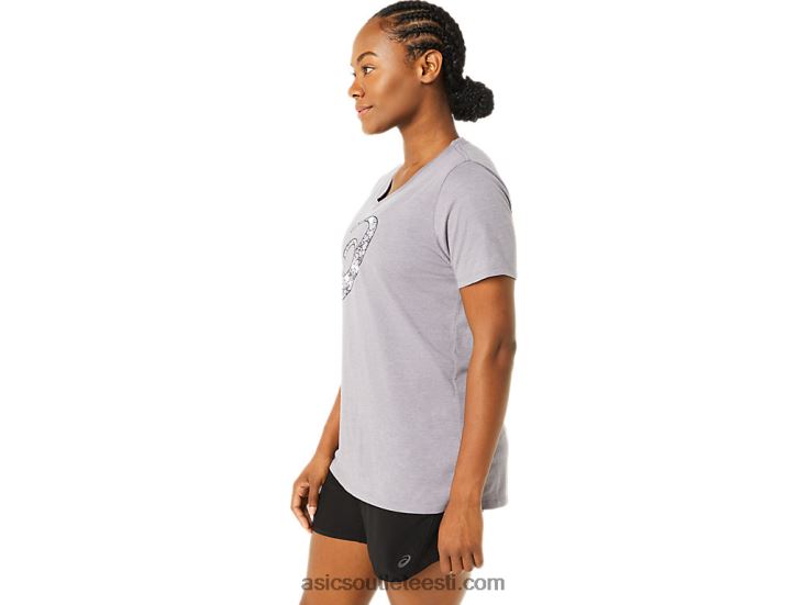naiste lühikeste varrukatega kirsiõieline kaelus 6PB8D3644Asics lavendlihall kanarbik