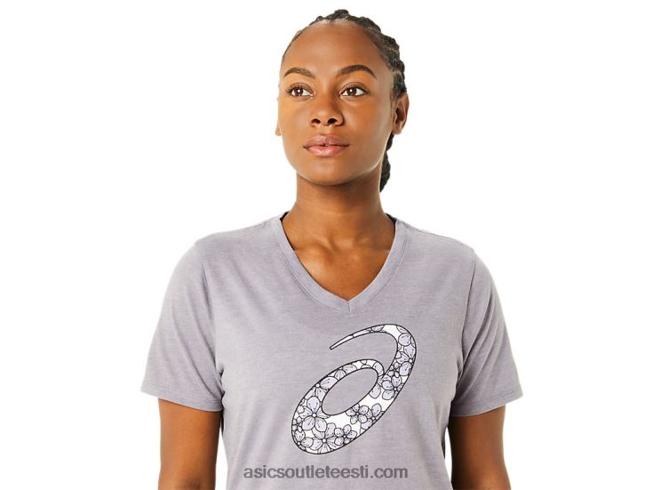 naiste lühikeste varrukatega kirsiõieline kaelus 6PB8D3644Asics lavendlihall kanarbik