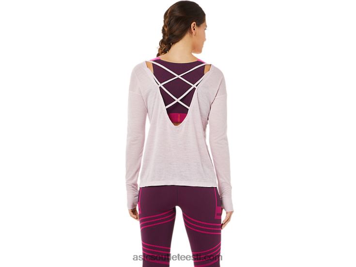 naiste lahtine seljaosa pikkade varrukatega topp 6PB8D3382Asics vaevu tõusis