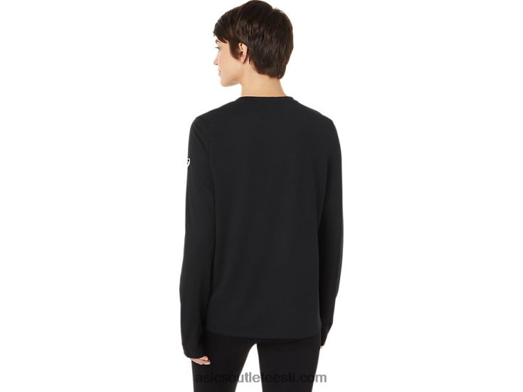 naiste lam ready-set ii pikkade varrukatega 6PB8D3643Asics sooritus must