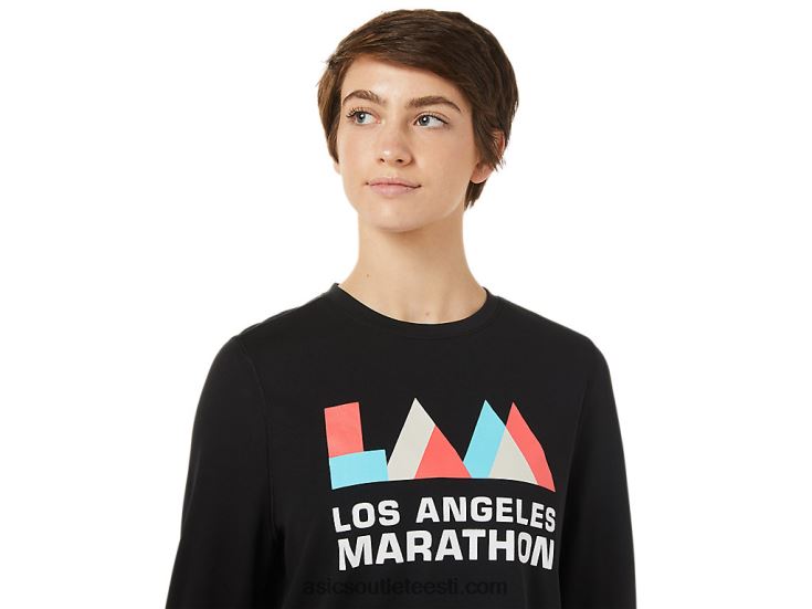 naiste lam ready-set ii pikkade varrukatega 6PB8D3643Asics sooritus must