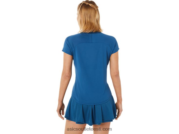 naiste matši graafiline lühikeste varrukatega t-särk 6PB8D3526Asics oaasroheline/hele indigo