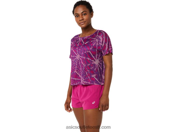 naiste sakura lühikeste varrukatega topp 6PB8D3329Asics yo zakura aop