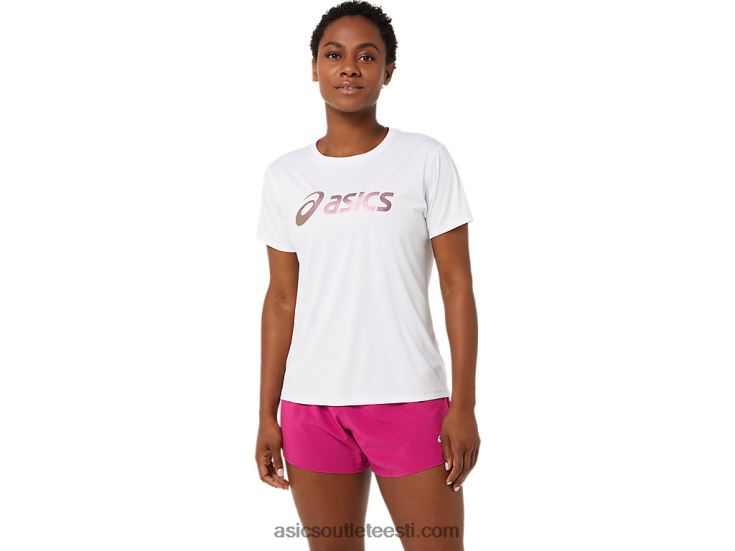 naiste sakura top 6PB8D3325Asics särav valge