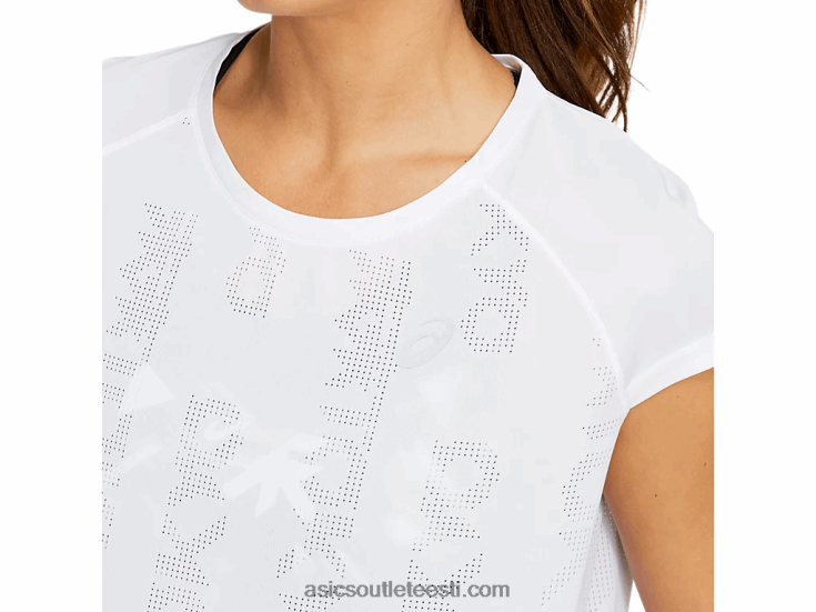 naiste tuleviku tokyo ventilate lühikeste varrukatega topp 6PB8D4131Asics särav valge