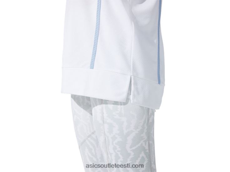 naiste uus tugev 92 lühikeste varrukatega topp 6PB8D3790Asics särav valge/udu