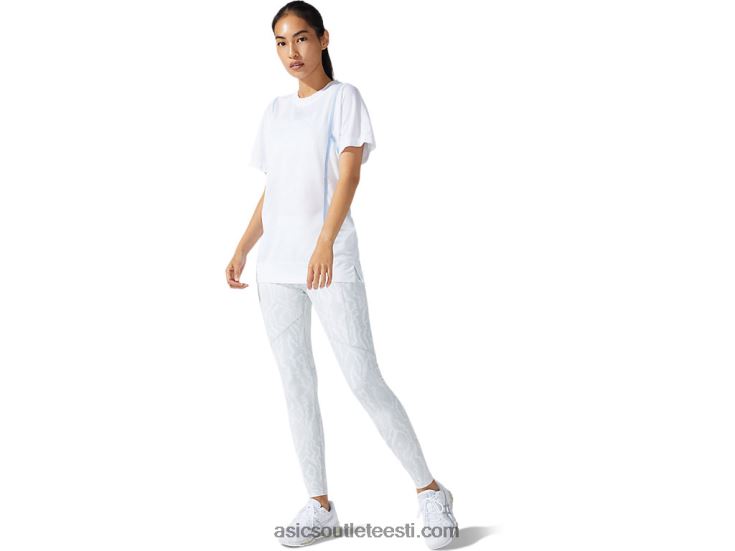 naiste uus tugev 92 lühikeste varrukatega topp 6PB8D3790Asics särav valge/udu