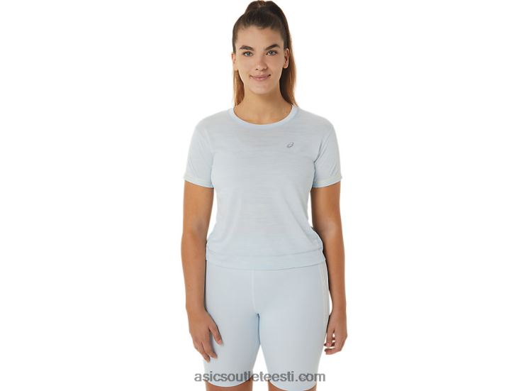 naiste võidusõidu crop top 6PB8D2245Asics taevas/koor