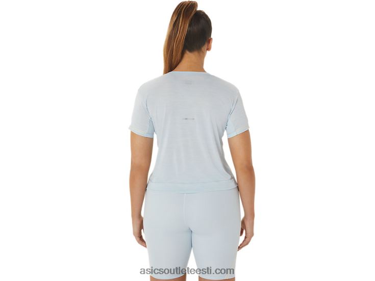 naiste võidusõidu crop top 6PB8D2245Asics taevas/koor