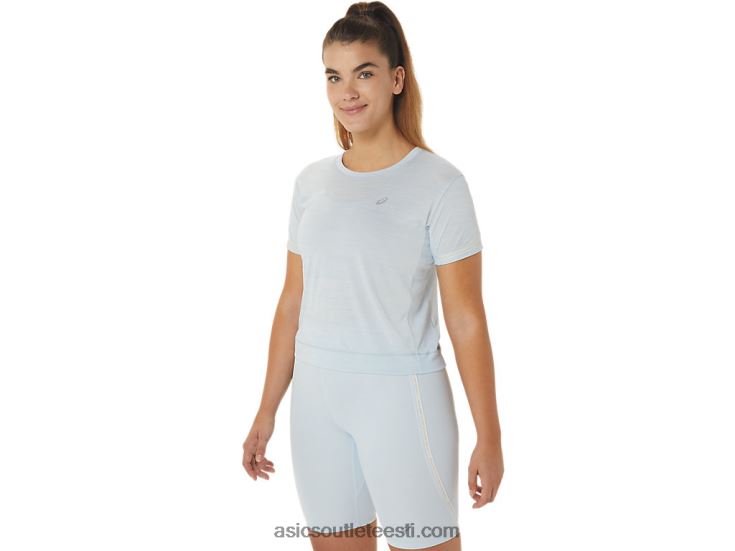 naiste võidusõidu crop top 6PB8D2245Asics taevas/koor