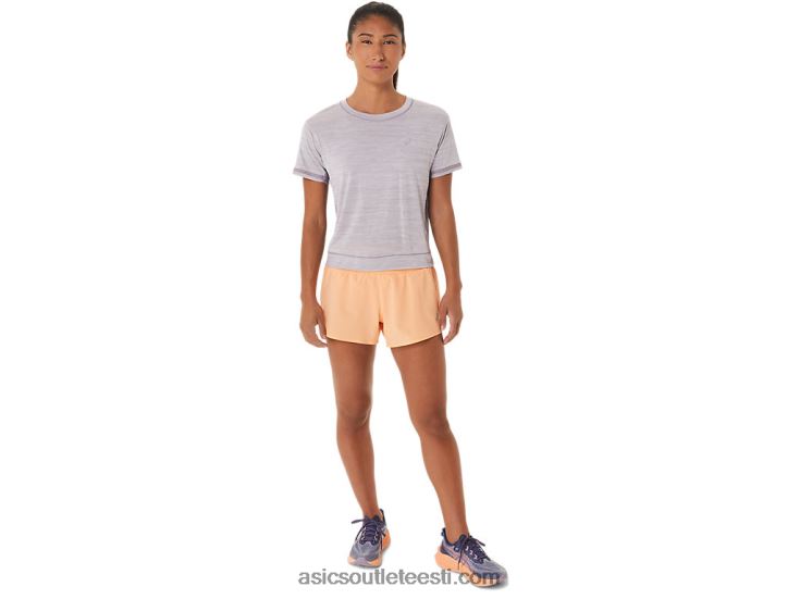 naiste võidusõidu crop top 6PB8D2411Asics violetne kvarts/hämarusviolett