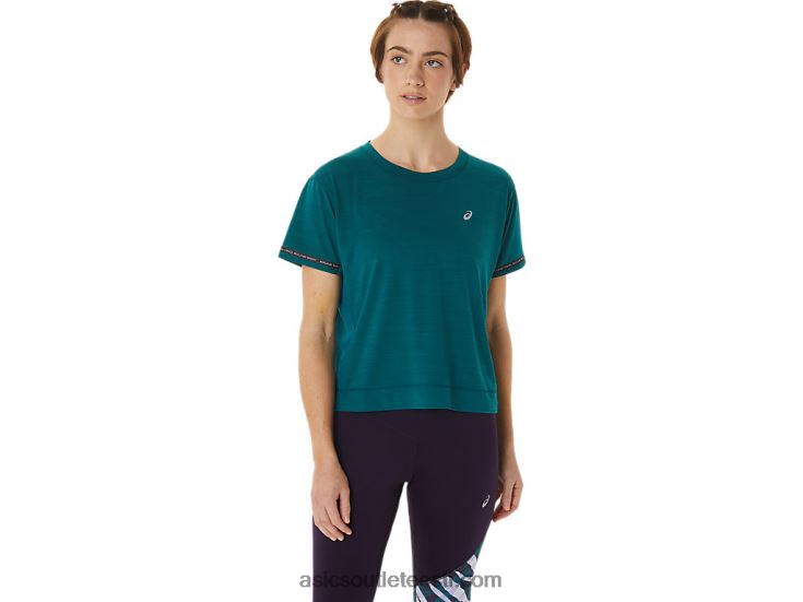 naiste võidusõidu crop top 6PB8D3091Asics sametmänd