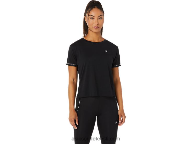 naiste võidusõidu crop top 6PB8D3330Asics sooritus must