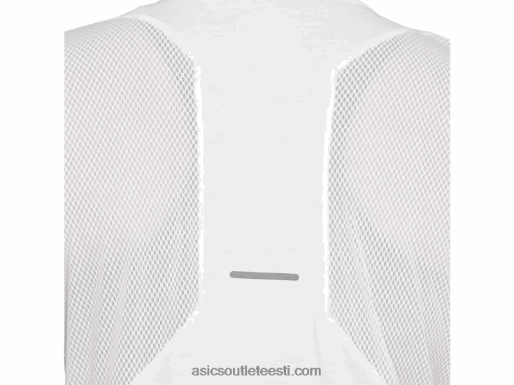 naiste v-kaelusega lühikeste varrukatega topp 6PB8D4141Asics särav valge