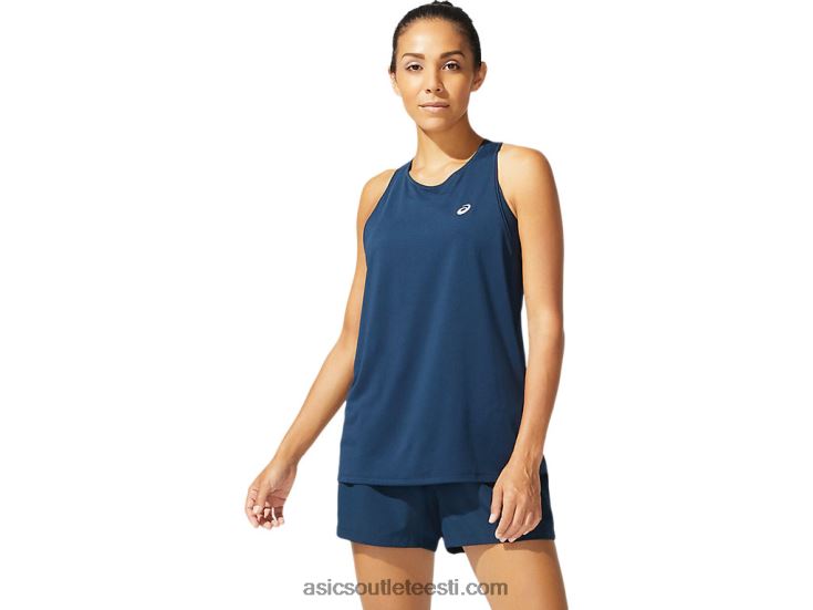 naiste jooks varrukateta 6PB8D4078Asics prantsuse sinine