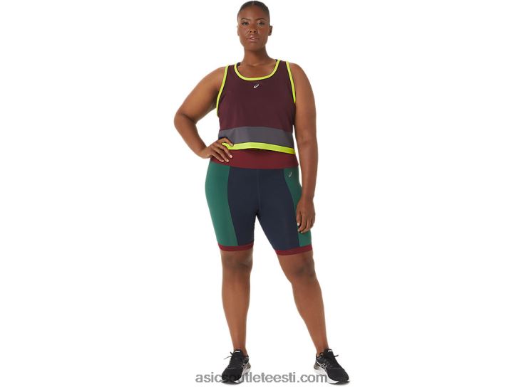 naiste uus tugev ümberehitatud tank 6PB8D3367Asics maroon/terashall