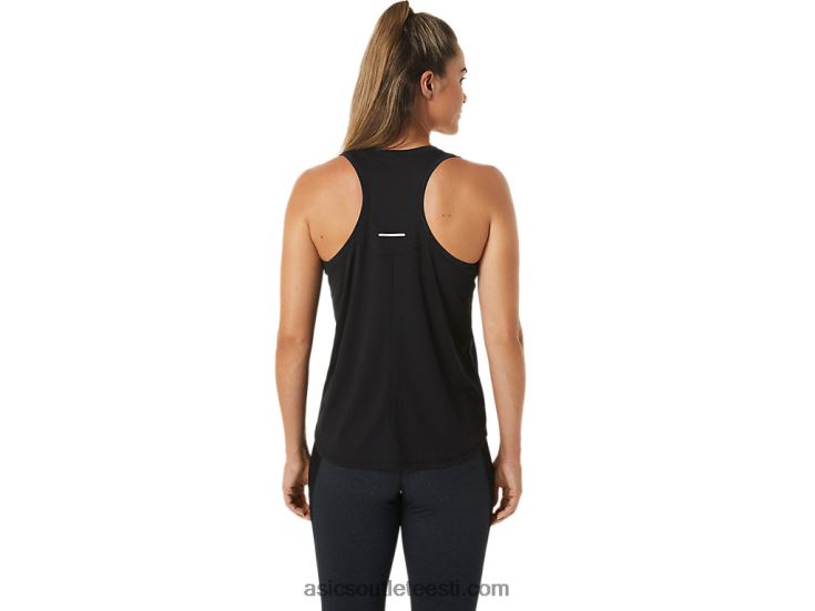 naiste võidusõidutank 6PB8D2492Asics jõudlus must/söehall